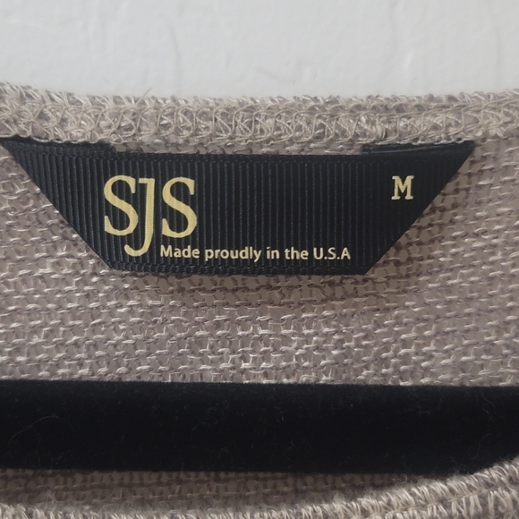 Y2K SJS Hamsa Hand Knit Short Sleeve Blouse - Picture 4 of 4